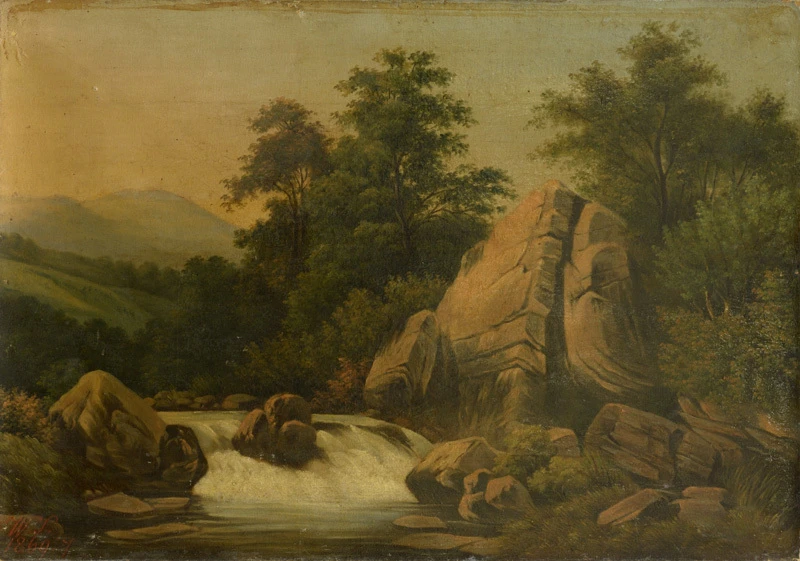 1814-Wilhelm Siegfried Stavenhagen - Paesaggio